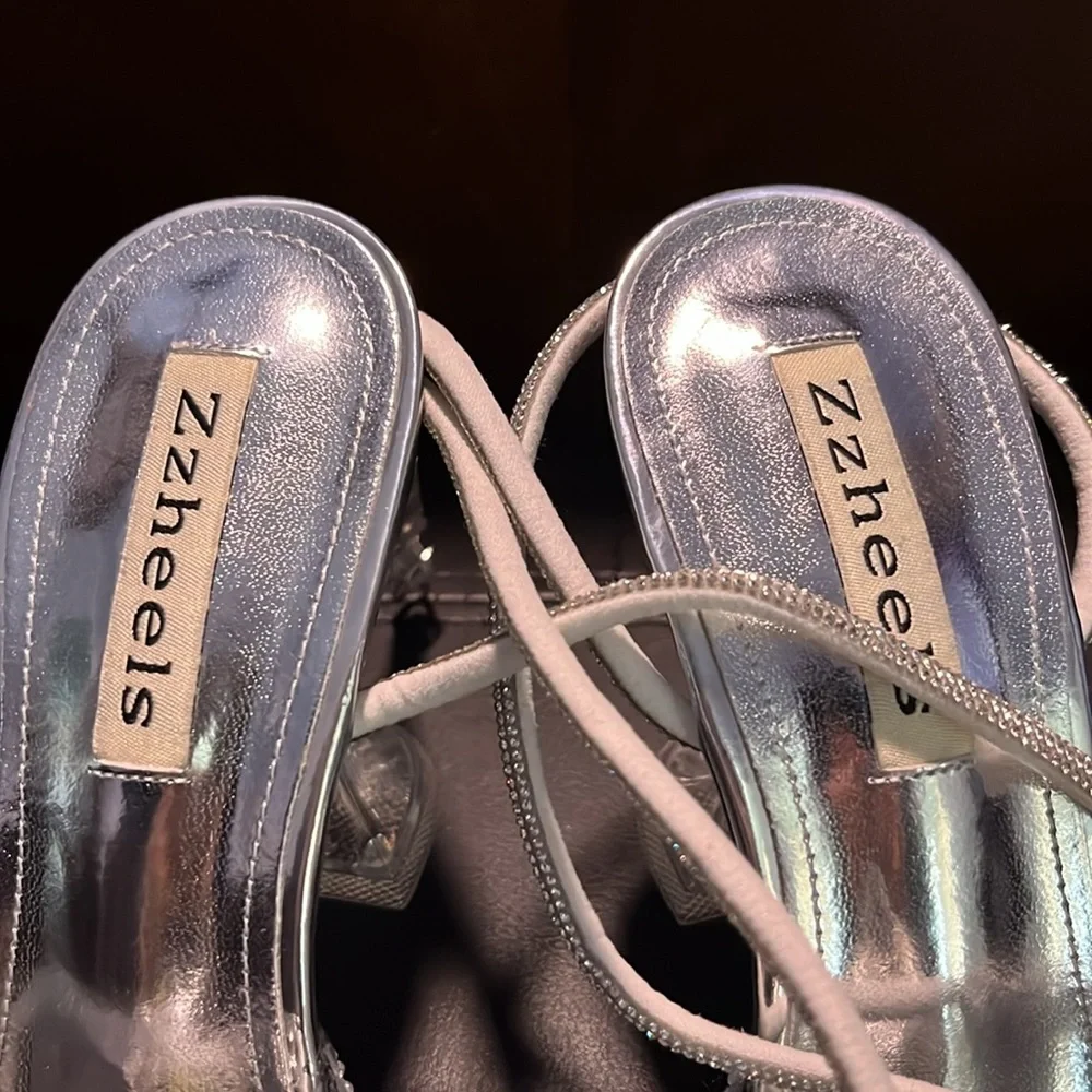 Silver Women's Shoes - Picture 6 of 10